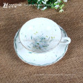 180ml diseño japonés tazas de café personalizadas y platillos conjunto, diseño de Copa de cerámica fina